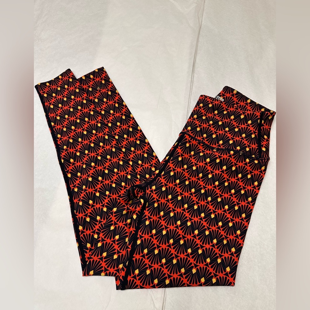 Splits59 Red and Yellow Patterned Leggings💥